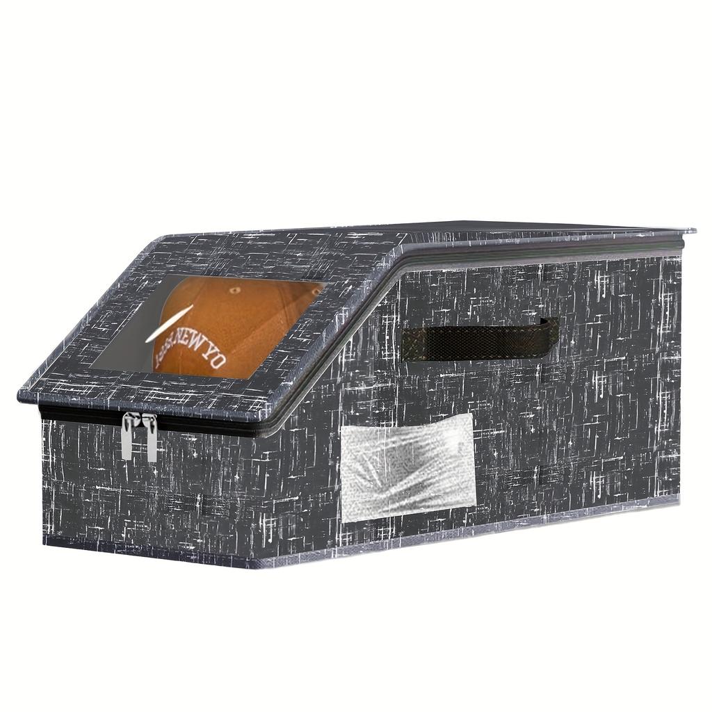 High Quality1/2 New Stackable Baseball Cap Storage Box, Hat Organizer, Hat Box, Clothes Storage Box, Hat Rack, Large Capacity, Foldable, Hard