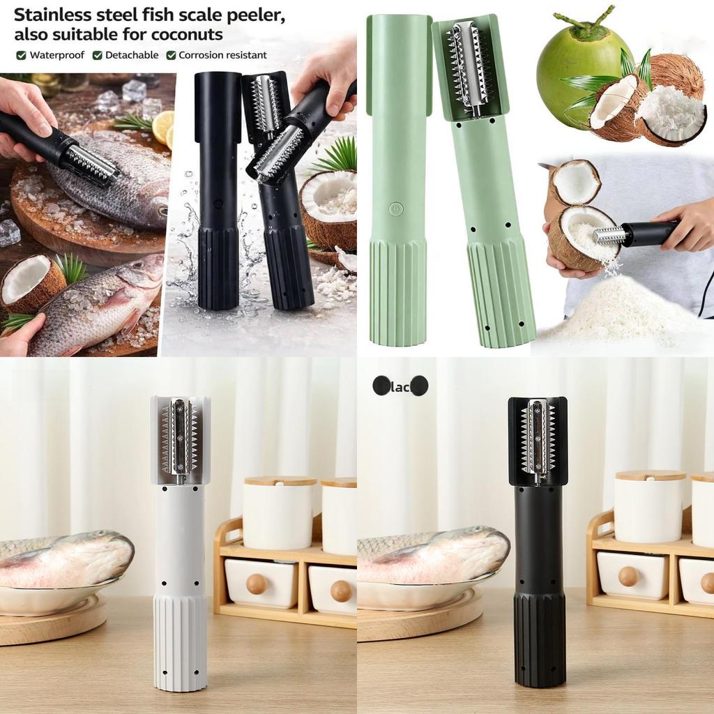 Electric Fish Scale Remover Tool With Wireless Design For Home And Commercial Use