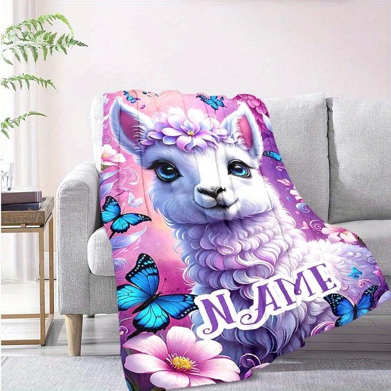 Alpaca Customize Your Name Blanket Warm Comfortable And Soft Blankets Are Suitable For Home Lunch Break Blanket Office Sofa Sofa Gift To Relatives And