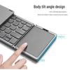 Tri-Fold Bluetooth Keyboard with Touchscreen for iPad & Laptop Business Use - Portable & Rechargeable.