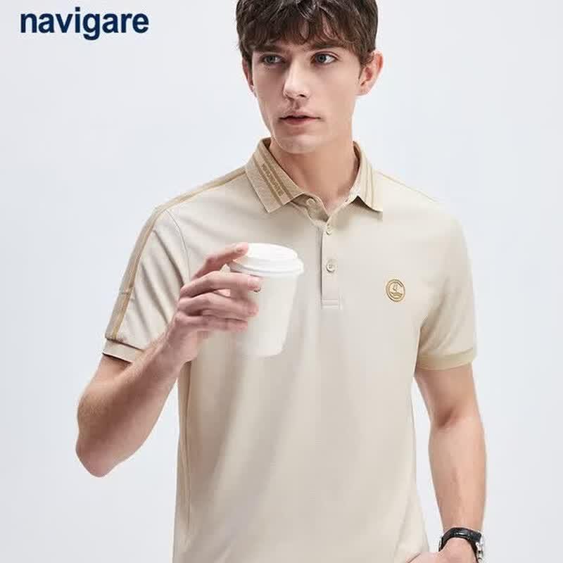 Navigare Men s Moisture-Wicking Sun Protection Short Sleeve Polo Shirt M/48