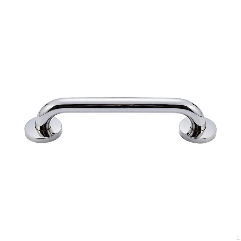 Stainless Steel Washroom Grab Bar | Smooth Polished Finish, with Screws, for Shower 23CM