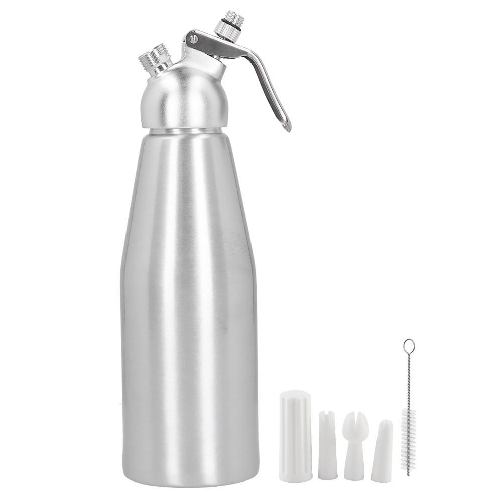 Aluminum Whipped Cream Dispenser 3 Decorating Nozzles\ Cream Maker Cream Whipper  Pastry Chefs