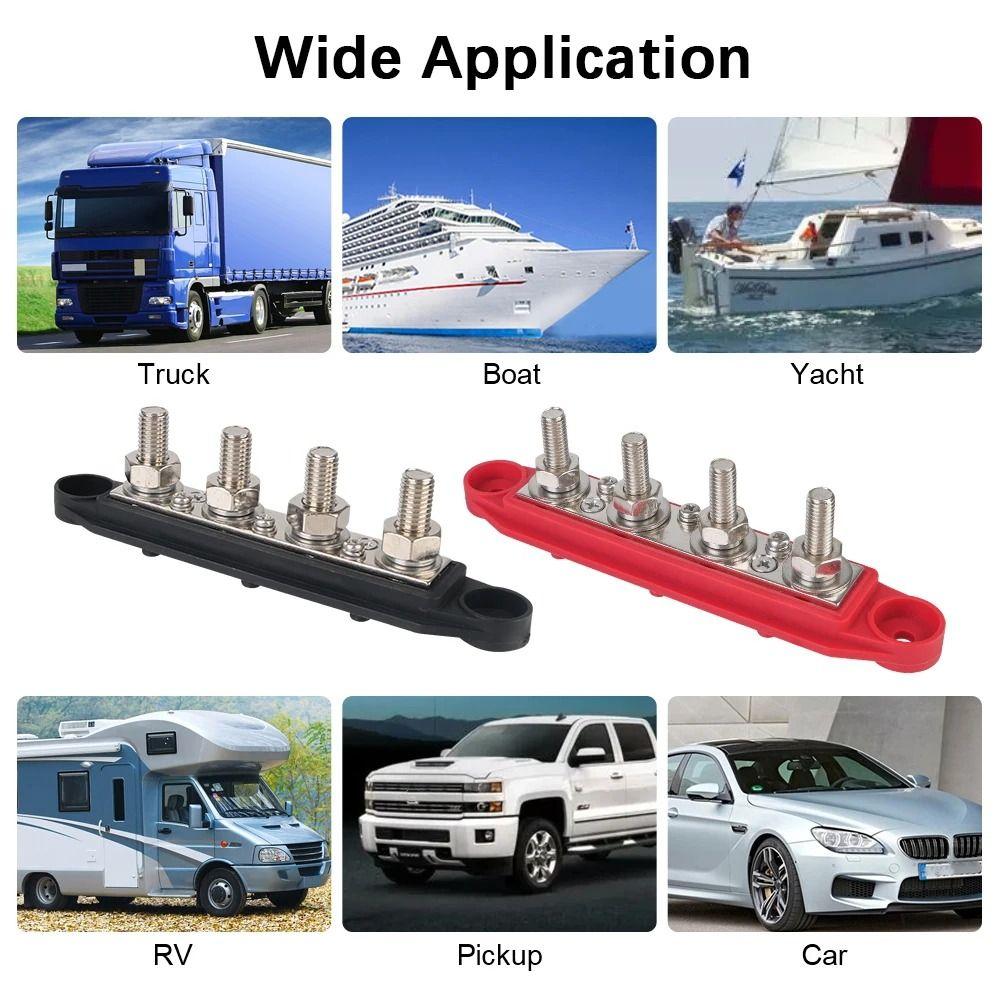 4 Studs Power Distribution Blocks Insulation Base Studs Junction Block Premium Wiring Stud Rows  RV