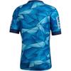 adidas Mens Sport Planet 39-35 Letter Logo Print Round Neck Soft Comfortable Short Sleeve Rugby Shirt Men Tops Royal ED7931