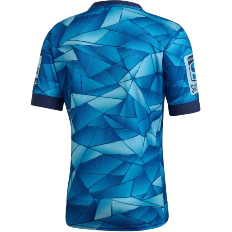 adidas Mens Sport Planet 39-35 Letter Logo Print Round Neck Soft Comfortable Short Sleeve Rugby Shirt Men Tops Royal ED7931