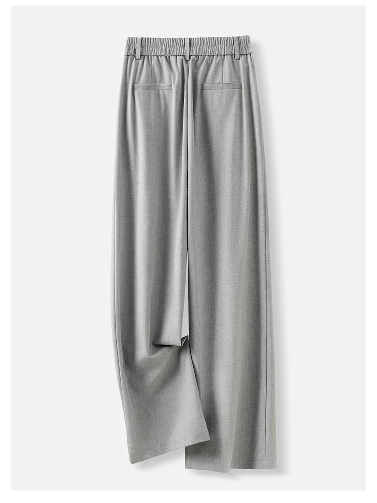 Women's Matte Acetate Wide-Leg and Narrow-Leg Slimming Casual Pants - Summer 2025 Collection