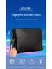 Men's Genuine Leather Clutch with Waterproof, Anti-Theft, Smart Fingerprint Lock