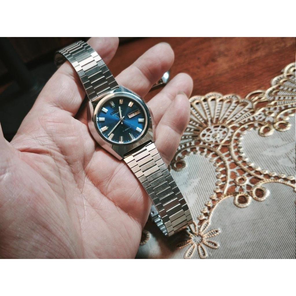 Used 70s CITIZEN Navy Blue Dial Day-Date Automatic