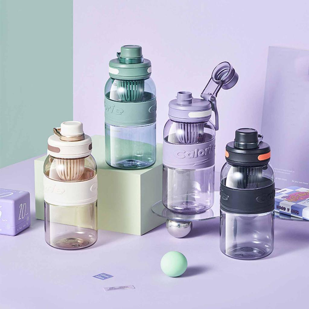 Hochwertige Sport-Trinkflasche für Damen und Herren, Space Cup mit Filter, tragbare Tee- und Fitnessflasche für Studenten