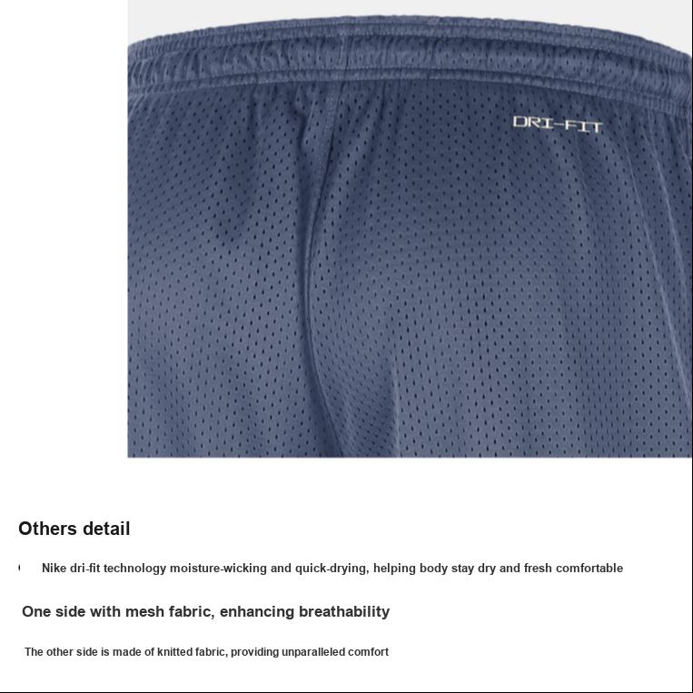 Nike Dri-Fit NBA Logo Drawstring Quick-Dry Reversible Casual Sports Shorts Men Shorts Finn-Blue DX9792-491