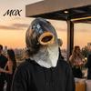 Einzigartiges Streichgeschenk für Erwachsene, Lustige Fischkopfmaske, Realistisches Latex-Karpfen-Cosplay-Requisit, Tierische elastische Vollgesichtsmaske für Party-Streich, Halloween oder
