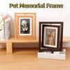 Cadre Mémorial Durable pour Animal de Compagnie Cadre Photo en Bois pour Animal de Compagnie Cadre Photo Rotatif Décoration de Salon