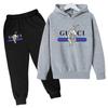 Children New Tiger Print Hoodie Clothes Autumn Winter Casual Long Sleeve Pullover 2pcs Top+Pants Brand Girl Boy 3-12Yrs Coat Set