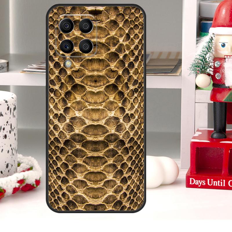 Snake Skin For Samsung Galaxy M55 M15 M13 M23 M33 M53 M20 M21 M51 M12 M32 M52 M34 M54 M31s M30s Case