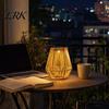 Rattan Woven Solar Lamp Lantern, Outdoor Faux Light, Rustic Waterproof Decorative Light Powered Hanging Lantern for Garden Balcony Patio Porch