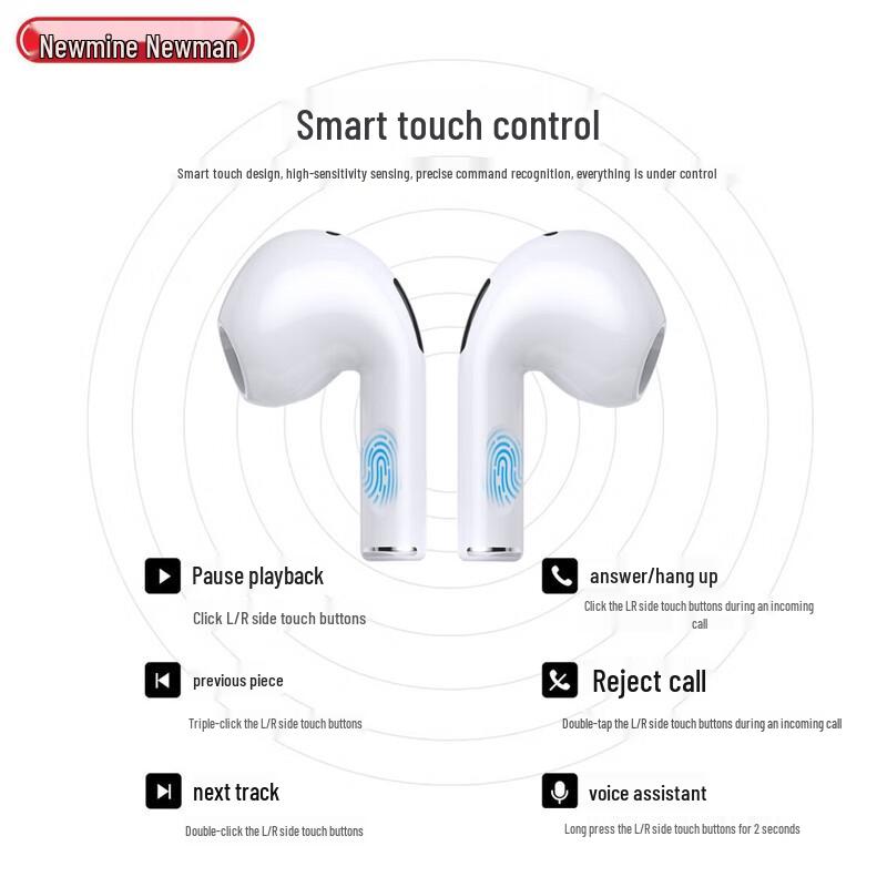 Newman H73 TWS Active Noise Cancelling Earbuds
