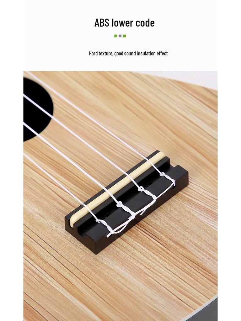 21palcová barevná ukulele pro začátečníky Mini kytara Plastový hudební nástroj