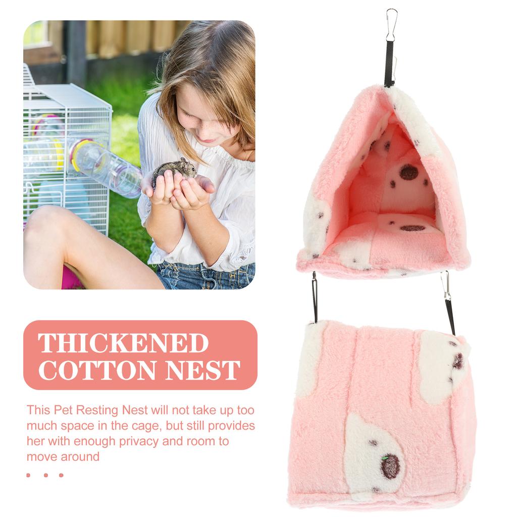 Pet Sleeping Nest Warm Cotton Hut for Hedgehog Squirrel Guinea Pig Resting Bed Comfortable House Hamster Rabbit Winter for Pet