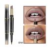 Dobbelhodet leppestift lipliner matt lipgloss 16 farger leppestift