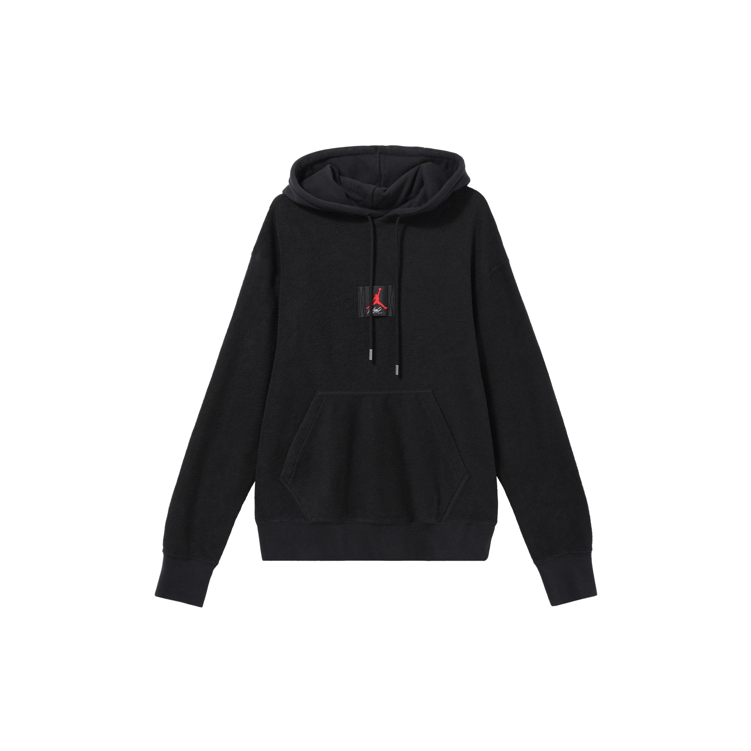 Air Jordan Flight logo Printing Woven Casual Sports Pullover Black Men s CZ1206-010 XL