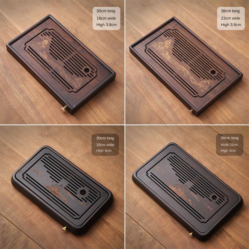 Bambusový čajový podnos Přenosná čajová souprava Kung Fu Domácí čajový stolek