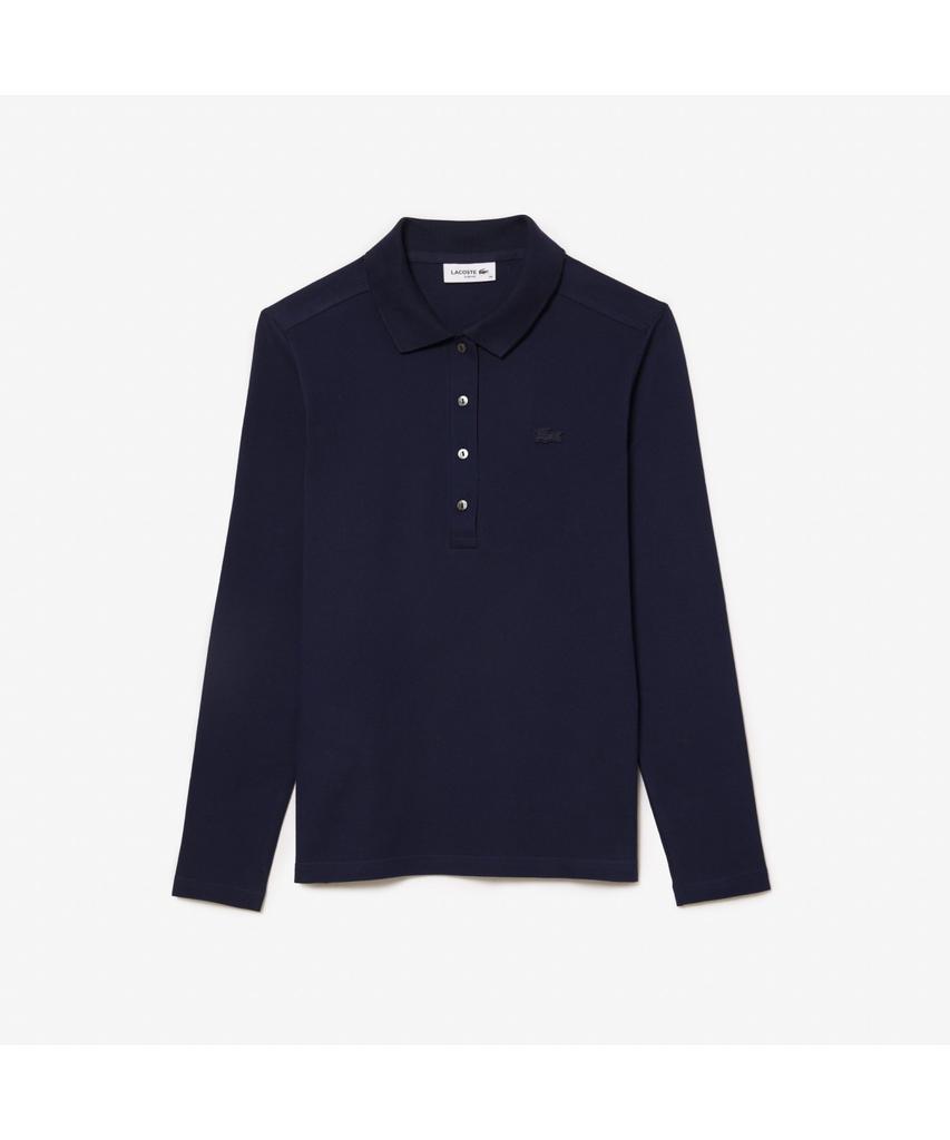 LACOSTE Women'S Slim Fit Long Sleeve Polo Shirt Pf5464-55N 166