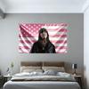 1pc Billy Arish American Flag Banner Pink Black Patriotic Urban Decor Indoor Outdoor Dorm Yard Wall Gift