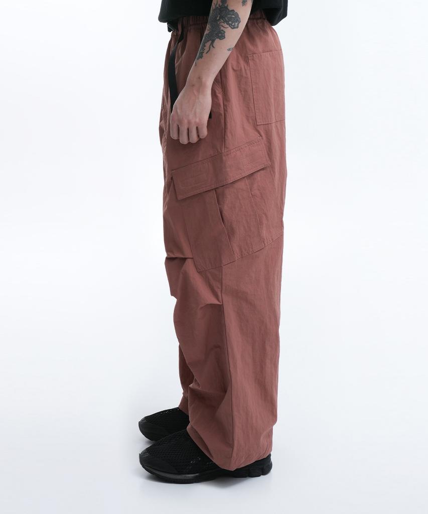 Opeunyadeu Nylon Cargo Pants-Indie Pink