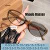 Myopia Glasses New Retro Cat Eye Black Frame Flat Light Mirror Anti-blue Light Myopia Glasses Small Face Women's Glasses Frame