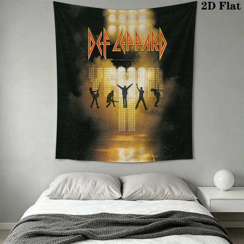 Def Leppard Night Rock Anthems Tapestry Background Cloth Fashion Print Christmas Gift Home Decor Background Cloth