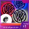 Krytky ventilů pro VW GTI GOLF 2026 Hot Volkswagen VW Hot antény 11cm 5D LED pro Volkswagen VW logo, logo na přední masku chladiče