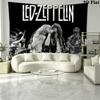 Led Zeppelin Wall Tapestry Aesthetic Wall Hanging Printed Fabric Blanket Decorative Tapestries for Bedroom Living Room Home Decor