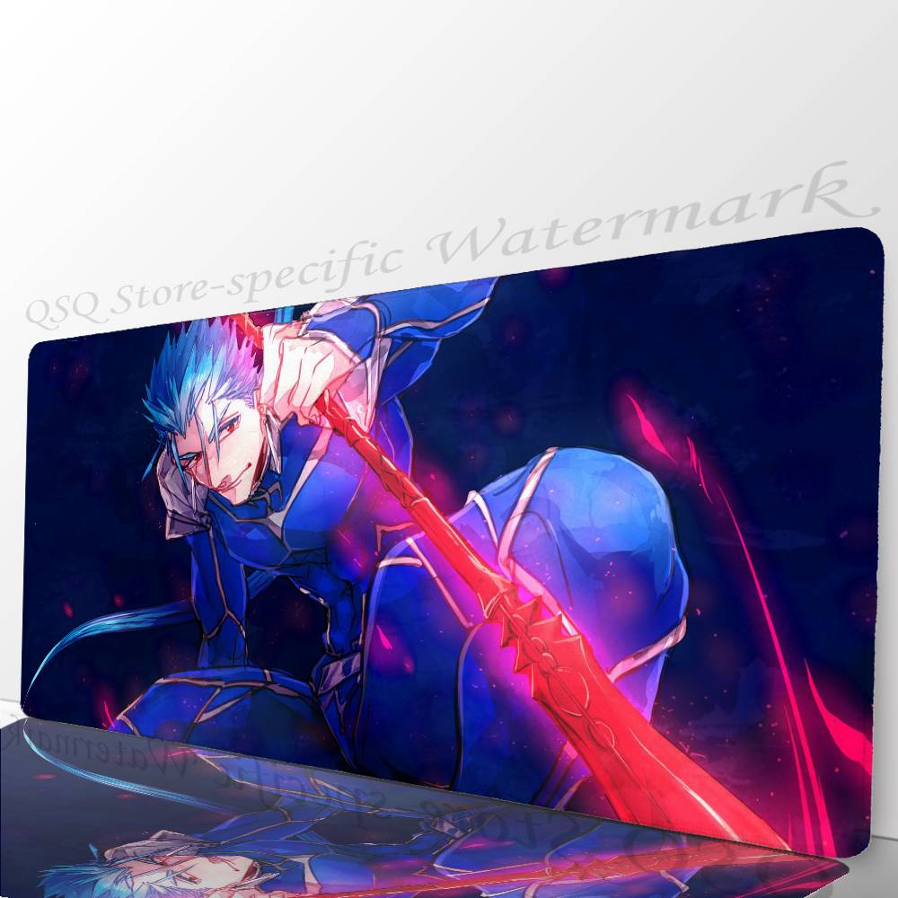 Lancer Anime Game F-fate Mousepad Non-slip Suitable For Office Computers Laptops E-sports Game Desk Mats XXL Keyboard