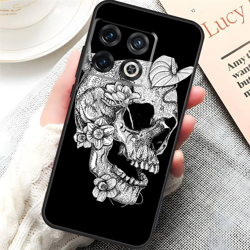 Gothic Skull Cover For OnePlus 13R 15 13 13T 12 12R 10T 11 10 Pro OnePlus Nord 5 CE 3 4 Lite N20 N30 Case