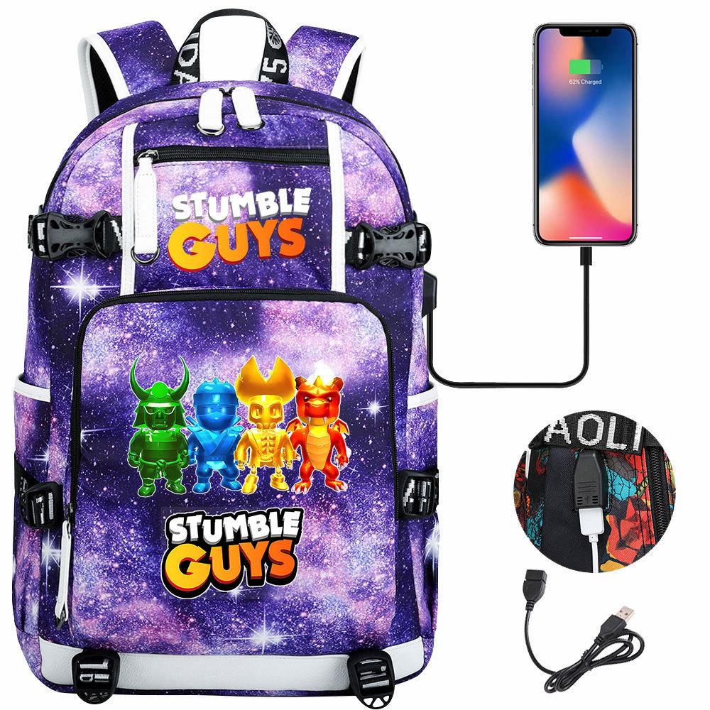 3 Piece School Backpack Set for Students Large Capacity Oxford Cloth Schoolbag with Shoulder Strap and Pencil Case
