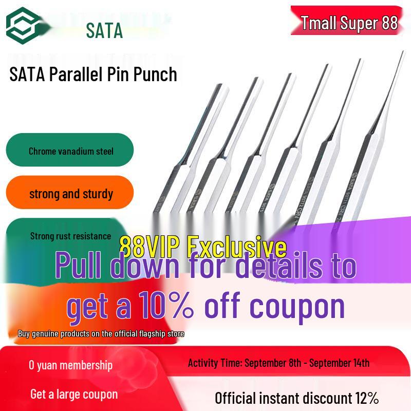 SATA Industrial Cylindrical Pin, Hammer, Fitter, Locating, Hole Punch & Chisel Tool