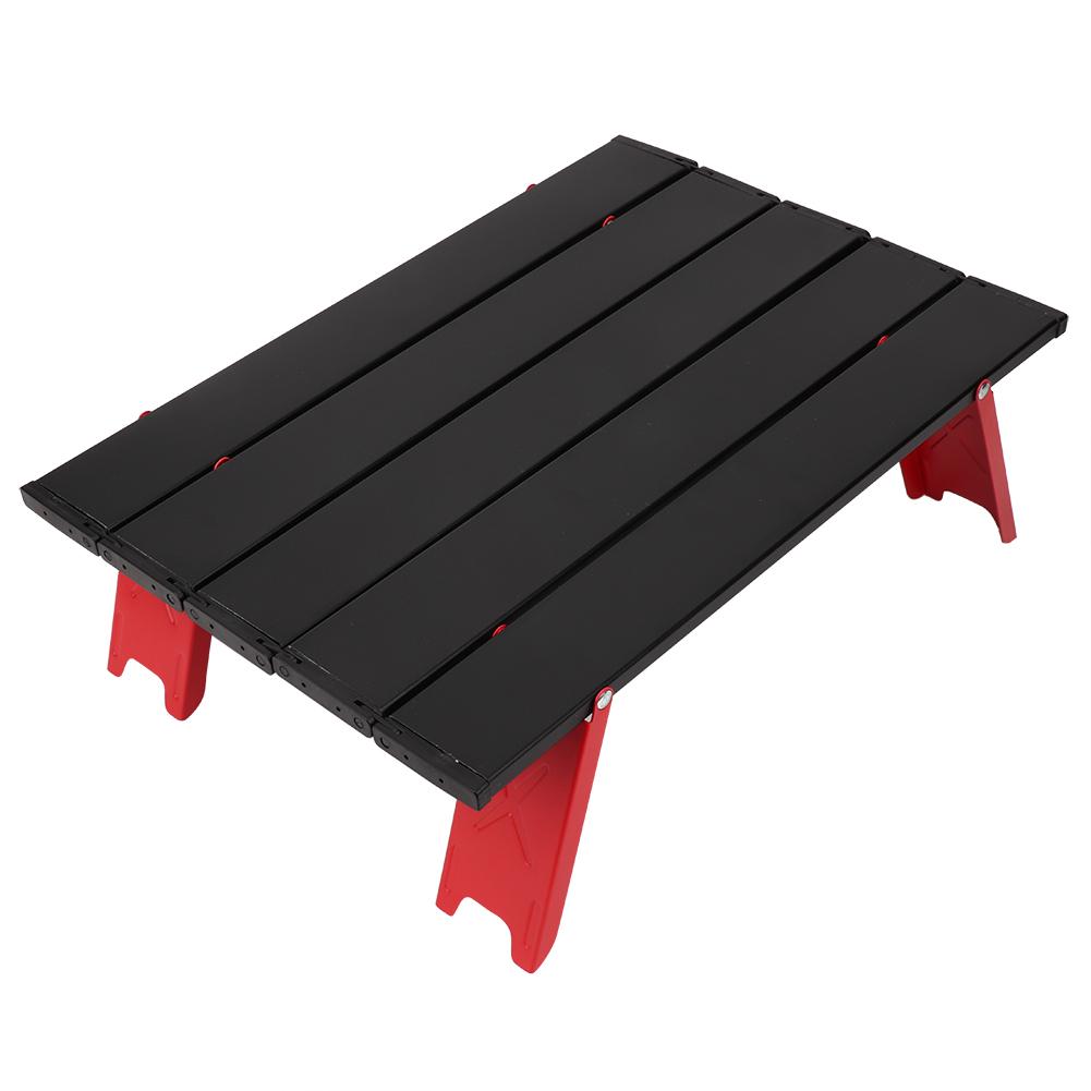 Mini Aluminum Alloy Picnic Table Lightweight Folding Table for Outdoor BBQ Backpacking Camping
