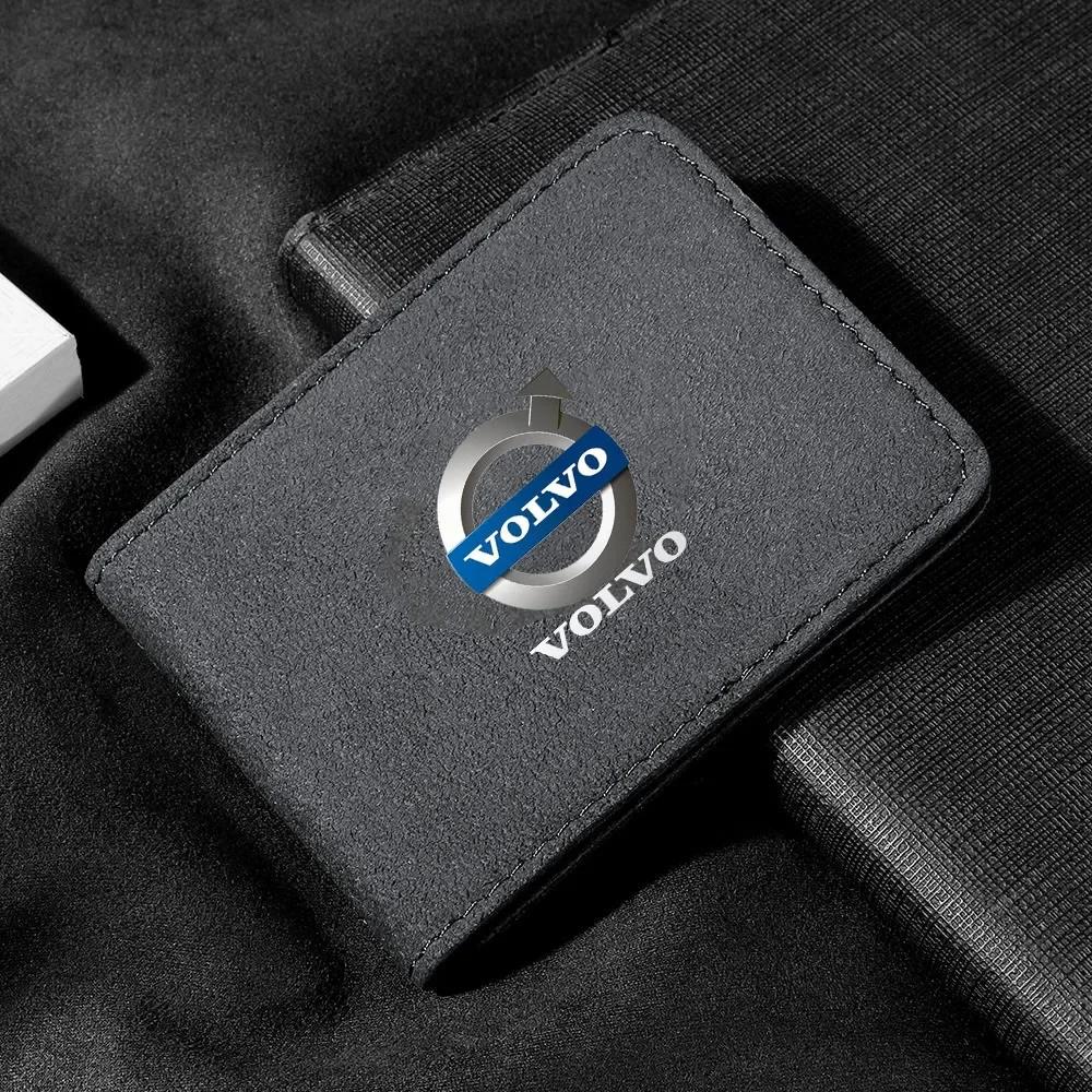 

Car Driving License Bag Card Credit Holder Purse For Volvo C30 V40 V60 V90 S40 S60 S80 S90 S80L XC40 XC60 XC90 AWD T4 T5 T6 T8 сірий колір