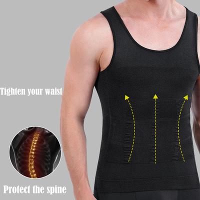 Reduktive Gürtel Mann Abnehmen Body Shaper Dünne Kompression Brennen Unterwäsche Hemd Korsett Männer R2G4