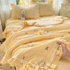 2025 Cloud-Feel Cotton Lace Summer Quilt Set, Machine Washable - Cool & Lightweight for Air Conditioning (Single/Double)