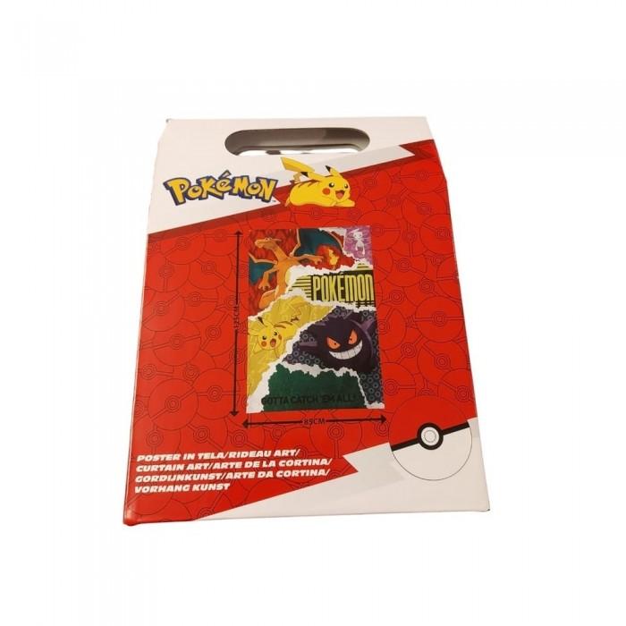 Pokemon Pikachu & Eevee Fabric Poster