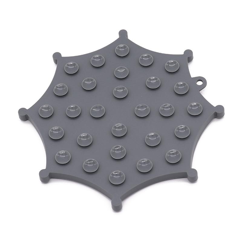 Polygonal Waterproof Silicone Pet Slow Food Mat Non-Slip Portable Keep Healthy Dog Bowl with Suction Cups Gamelle Pour Chien