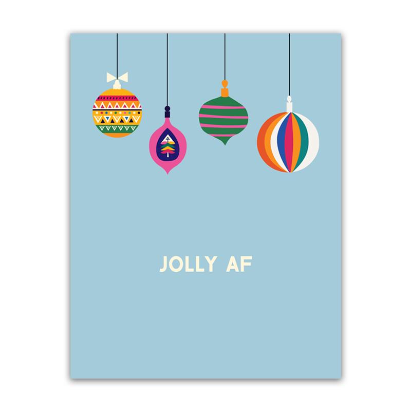 Christmas Gift Wall Art Decor New Year Holiday Poster Canvas Painting Nordic Retro Snowflake Bell Prints Pictures Kid Room Decor