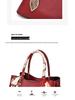 2025 Fashionable Red Women's Bridal Handbag - Large Capacity Single Shoulder Crossbody Bag