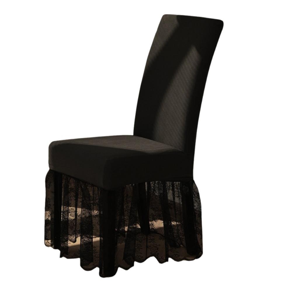 with Skirt Chair Protector Dustproof Chair Protective Cover  Living Room чёрный