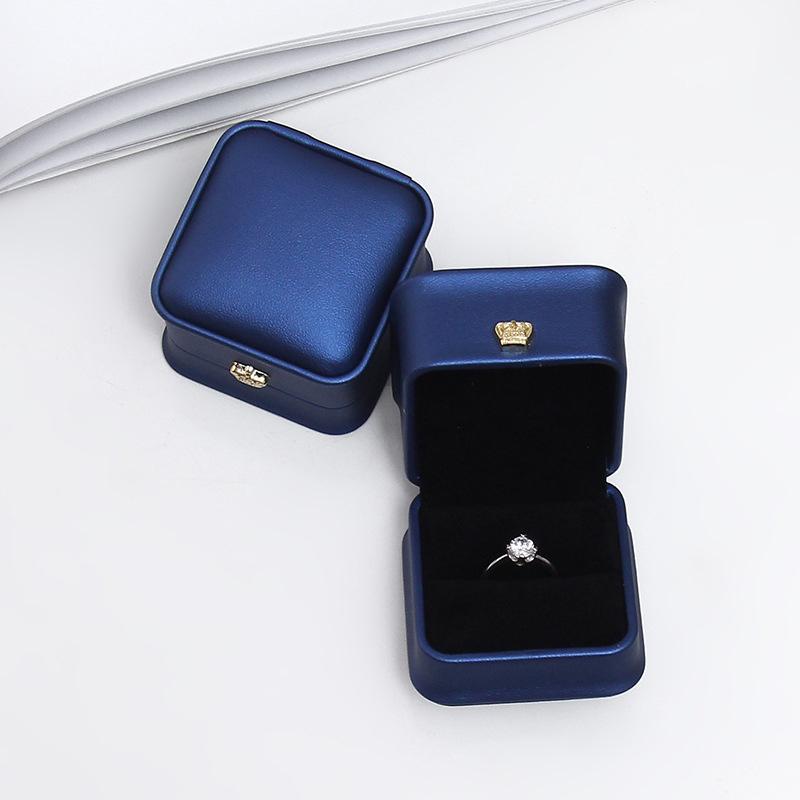 High Quality Square Wedding Pu Earrings Ring Box Amazing Engagement Party Earring Jewelry Display Gift Case