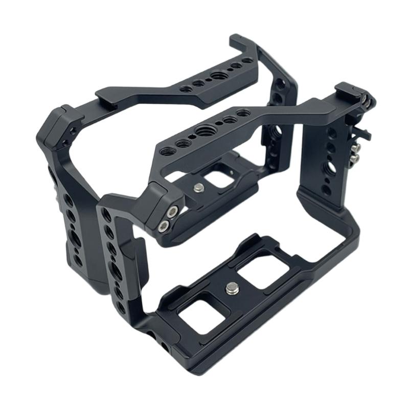 Multiple Interfaces Aluminum Camera Cage for ZV-E10 II Precisions Mechanism And Secure Cable Clamp