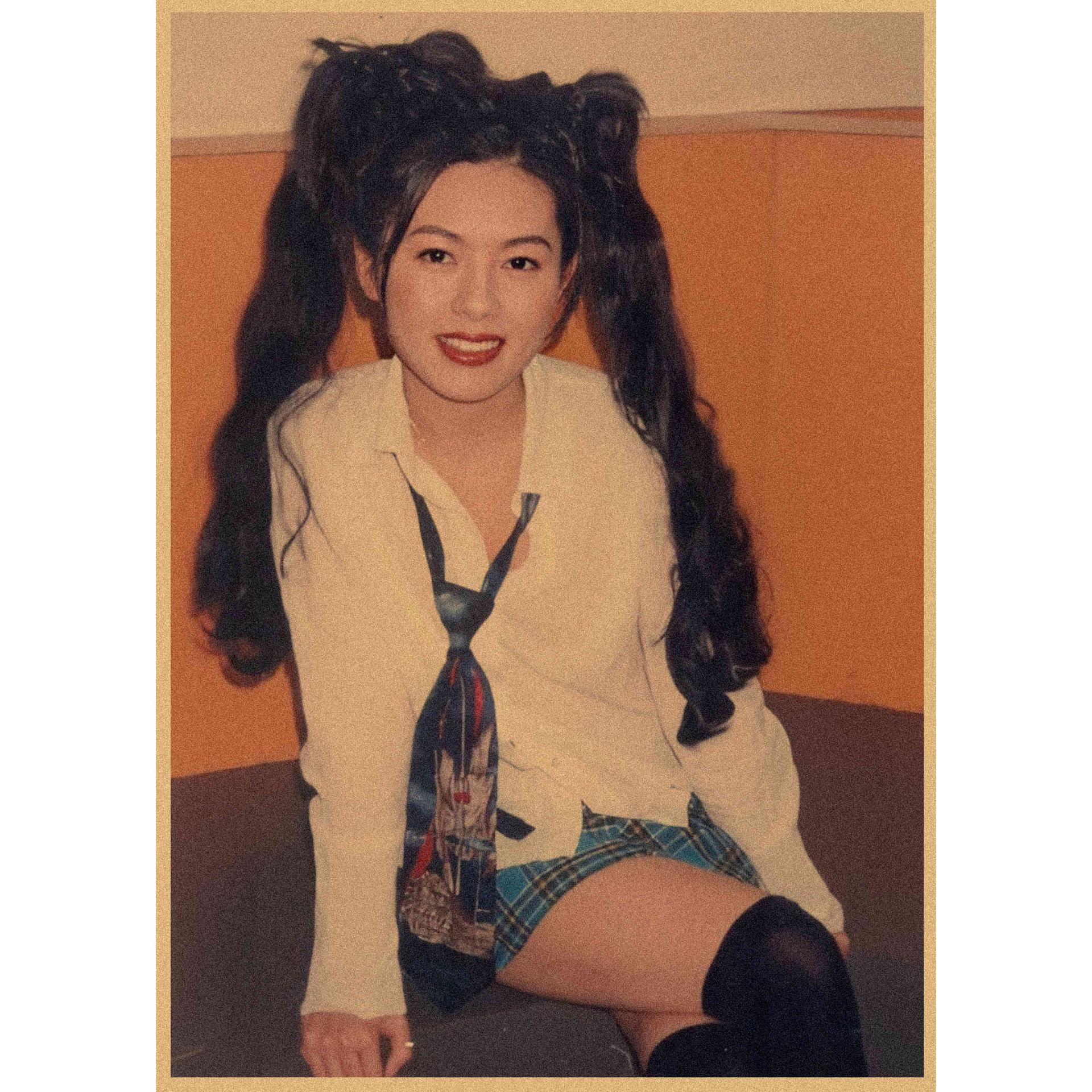 Retro Nostalgic Poster: Hong Kong and Taiwan Star Li Lizhen - Sexy Beauty Decorative Wall Mural 29.7x42cm (A3 size)