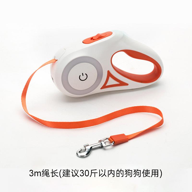 LED Retractable Dog Leash with Light for Puppies, Small Dogs, Medium Dogs, Large Dogs, Cats, Pet Leash, Collar Accessories 3m/5m